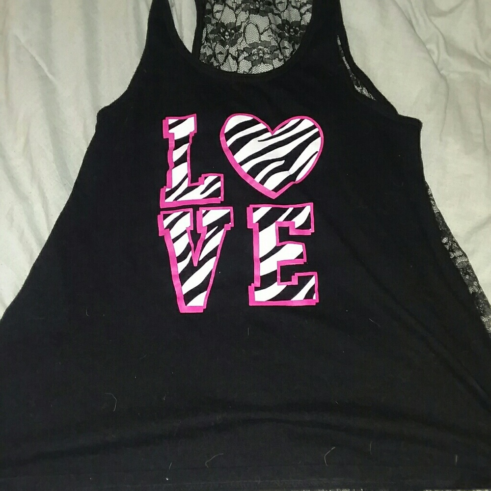 Laced backed love T-shirt